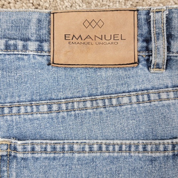 Emanuel Emanuel Ungaro Other - Emanuel Emanuel Ungaro Mens Straight Leg Jeans Blue Medium Wash 34x30 Designer